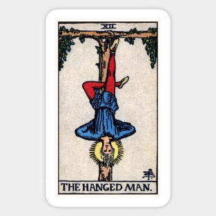 XII. The Hanged Man Tarot Card Sticker